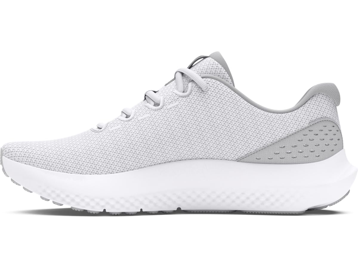 Under Armour Men's Charged Surge 4, (100) White/Halo Gray/Black, 12, US